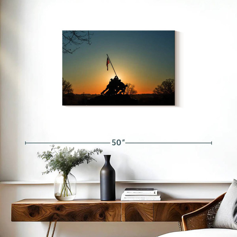 Marine Corps Memorial Silhouette, 20" H x 30" W