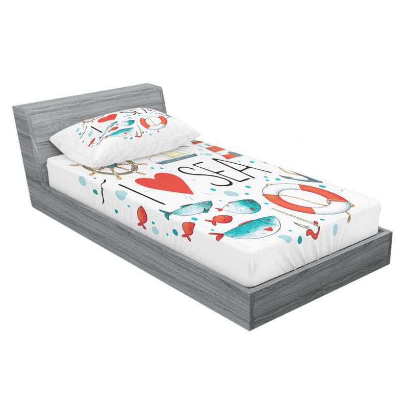 Microfiber Sheet Set, Twin Sheet Set with Fitted Sheet