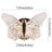 Modern Butterfly Led Wall Sconce With Clear Acrylic Wings And Gold Metal Finish