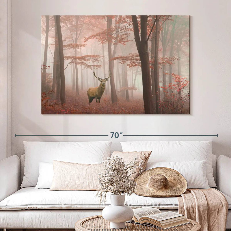 Brampt Elusive Red Deer, 34" H x 51" W