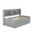 Wooden Captain Bed With Built-In Bookshelves