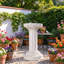 Statue de jardin 20,08 po colonne romaine bain d'oiseaux