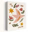 Flyflyhigh Serene Whimsical Abstract Bird Flower Nature Wall Art Print by Treechild - Wrapped Canvas Print-1698084739