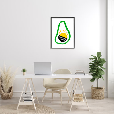 «Morning Avocado With Sunrise Modern Shape Abstraction», art mural sur toile tendue par Atelier Posters