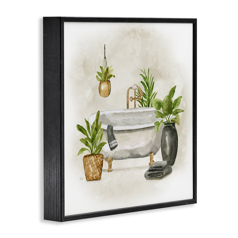 Art de la giclée encadrée par Nan, H 12 po x l 12 po, Cadre noir