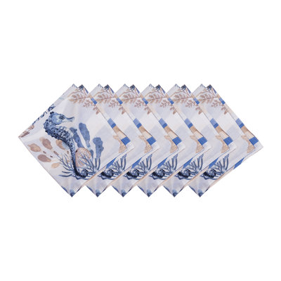 Ensemble de 6 serviettes Seahorse Sands