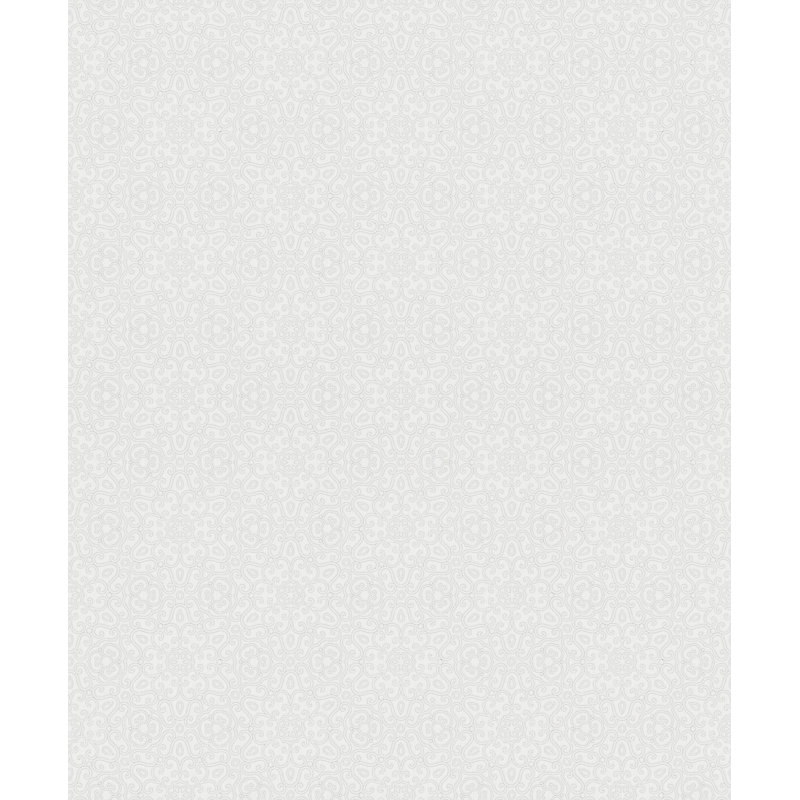Kirstien 10m x 53cm 3D Embossed Wallpaper Roll, White/Grey