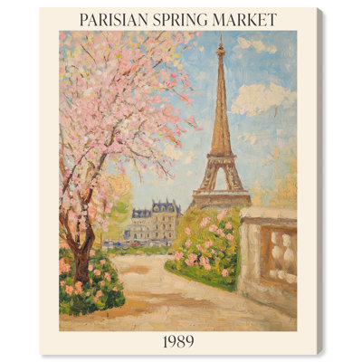 Affiche inspirée du marché parisien du printemps par Art Remedy