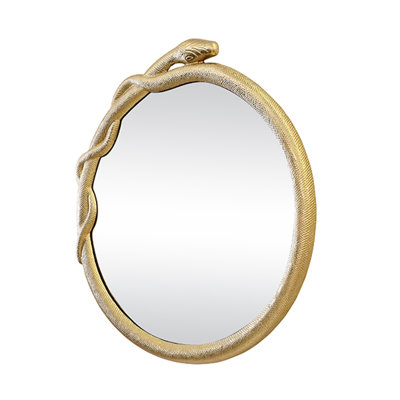 Lucius Round Metal Mirror