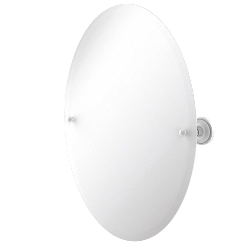 Gober Metal Wall Mirror, Matte White