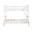 Lit superposé simple sur lit double avec garde-corps, fil blanc brossé, bois, sans fondation, finition de chambre sécuritaire, sommier tapissier, solution pour dormir-1606542162-1606542163