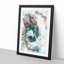 Elephant Profile in Abstract - Picture Frame Painting Print-55725508-55725509