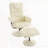 PU Leather Massage Reclining Chair with Ottoman-2105266456