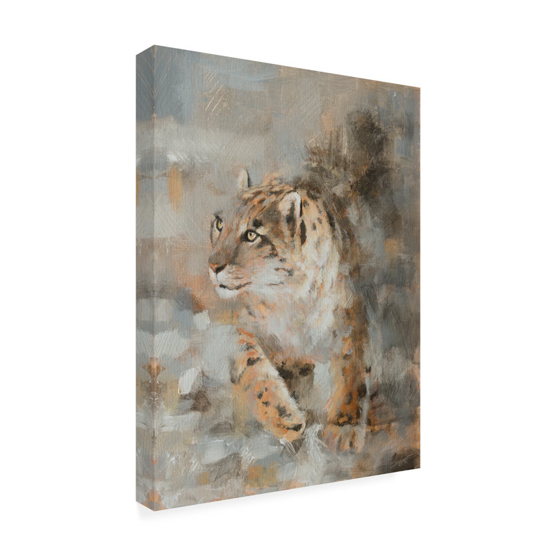 Bolog John Silver Snow Leopard Canvas Art, 19" H x 14" W