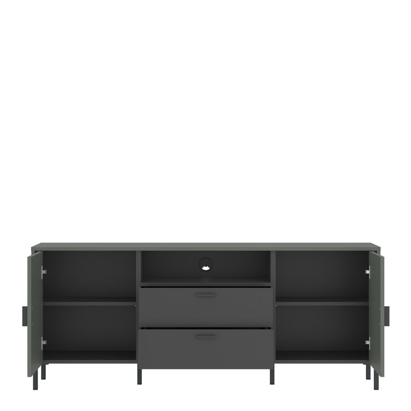 Arlissa Unfinished TV Stand, 158cm, Green/Grey