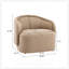 Chaise d'appoint courbée avec coussin moelleux intégré pour un confort ultime et un design moderne-130788002
