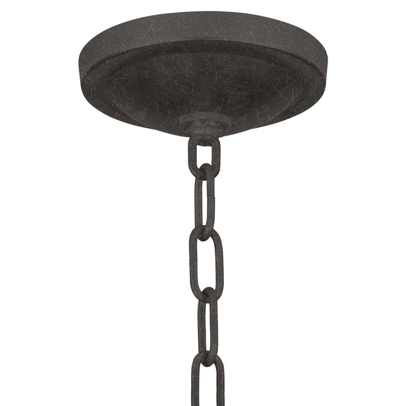 French 18 - Light Chandelier, Flat Black