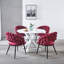 Chaise d'appoint deux pièces avec pieds en métal pour le salon, chaise d'appoint pour l'intérieur-1472514730