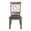 Chaises d'appoint confortables et élégantes en cuir synthétique dans un ensemble de deux, parfaites pour toute salle à manger ou salon