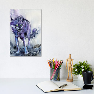 Fever Wolf 1 Piece Wrapped Canvas Painting