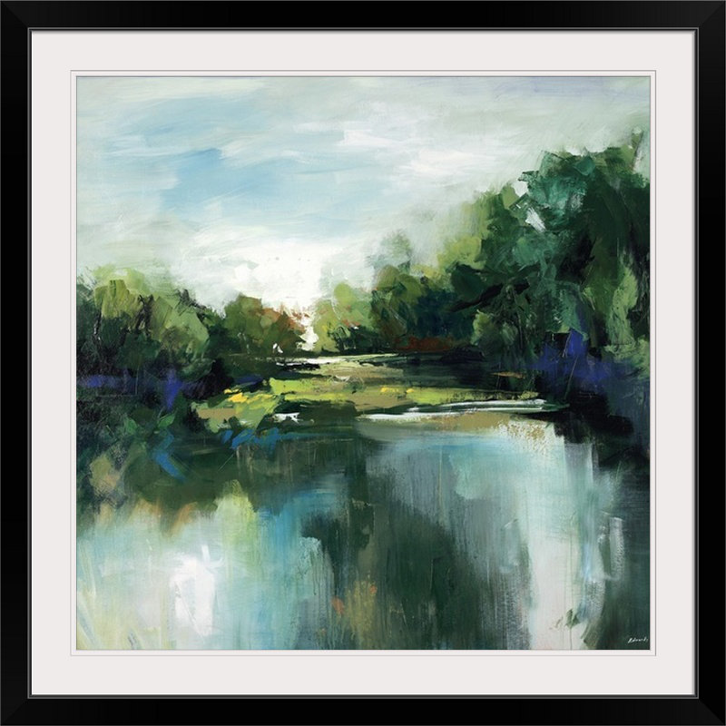 «Fresh Escape II», Sydney Edmunds, reproduction d'art, H 32 po x l 32 po, Impression encadrée, Noir