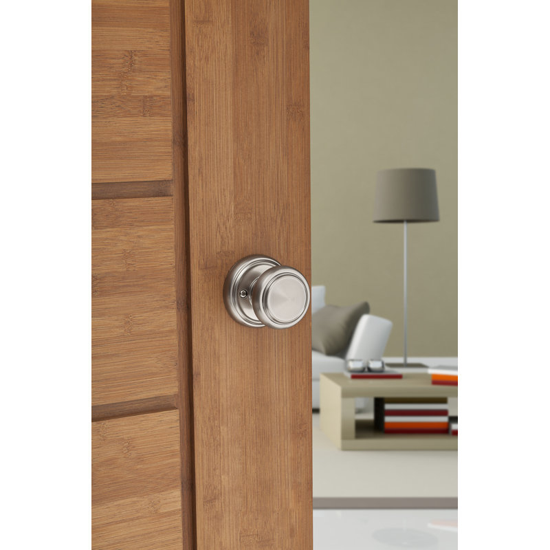 Alcott Single Dummy Door Knob, Satin Nickel