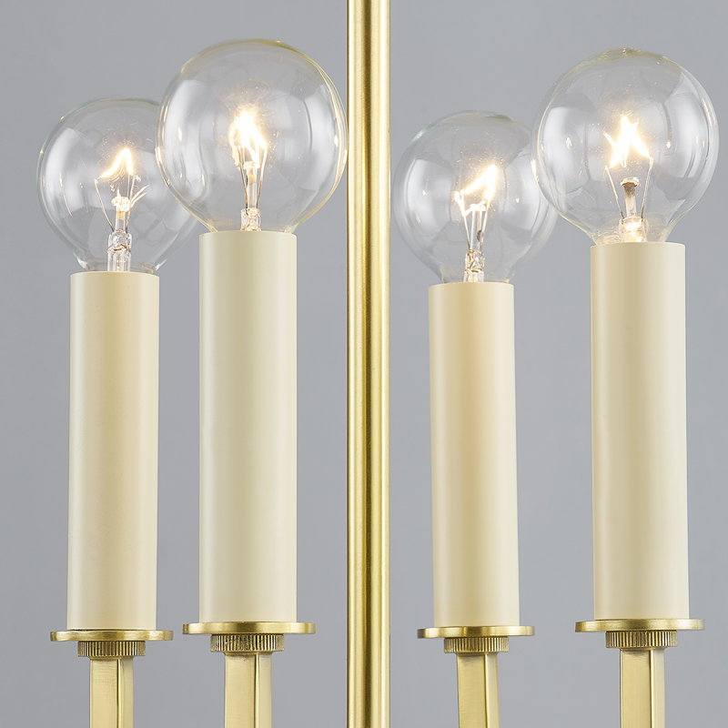 NATICK 4 LIGHT LANTERN, 31" H x 18" W x 18" D, Aged Brass