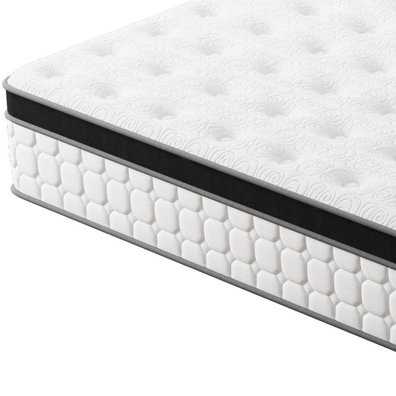 12" Hybrid Pocket Coil Gel Memory Foam Full Double Mattress, Full / Double