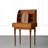 27.56"Retro brown solid wood storage dressing table