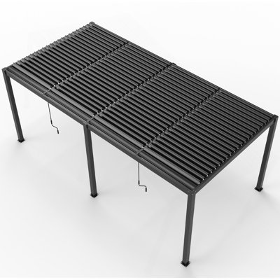 Cadre et persiennes en aluminium 10 x 19 pi Pergola Louver