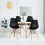 Chaise d'appoint moderne avec pieds en bois-560808907