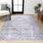 Didim Boho Medallion Machine-Washable Gray/Purple Rug-1367904780