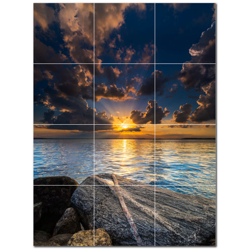 Carreau de céramique décorative 18 po x 24 po PT500968: 6 po x 6 po (ensemble de 12)