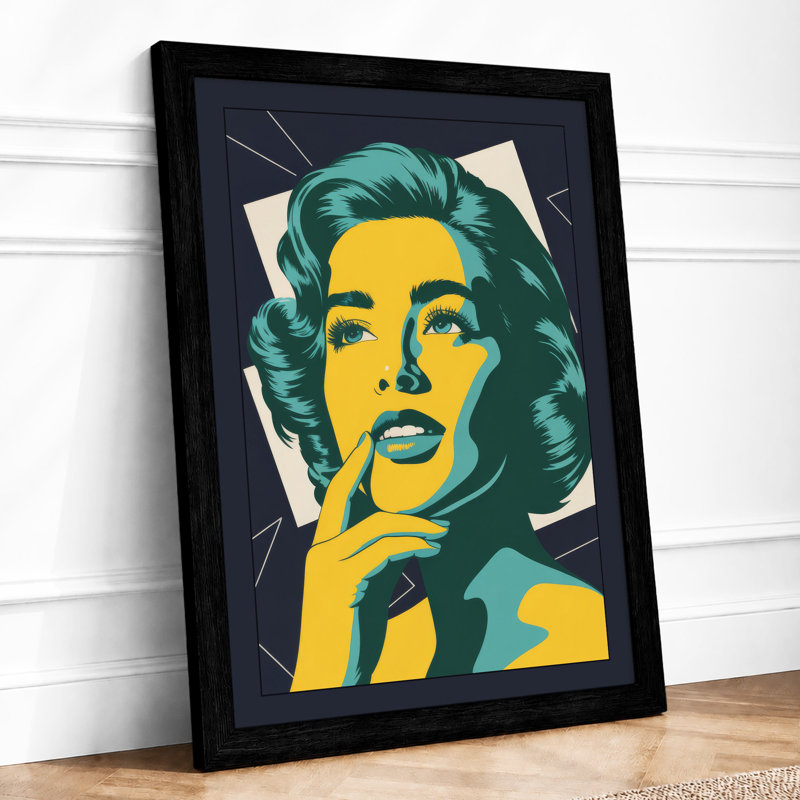 Portrait Pop Art - Print, A2 - 59.4 x 42.0 cm, Black