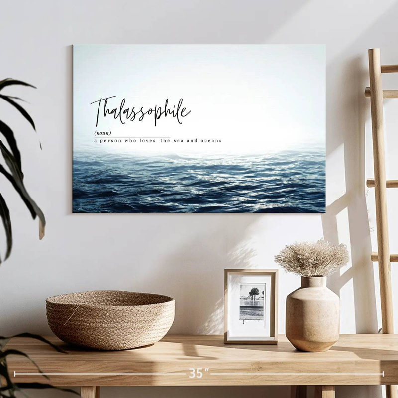 Impression sur toile, "Thalassophile", H 16 po x l 24 po x P 1,25 po