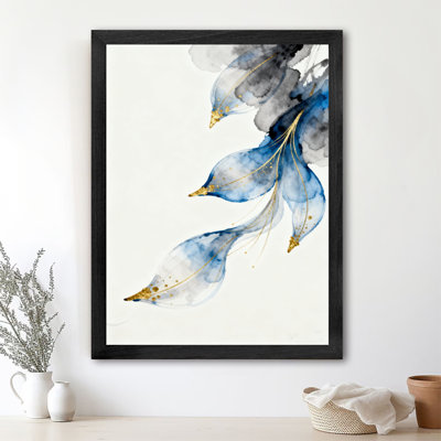 Black Framed Vintage Ink painting is like falling leaves Wall Art Retro Style Framed Prints