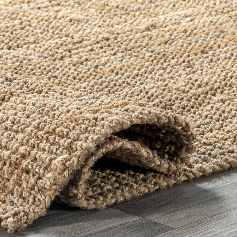 Bay Isle Home Waring Farmhouse Handmade Flatweave Jute Natural Area Rug ...