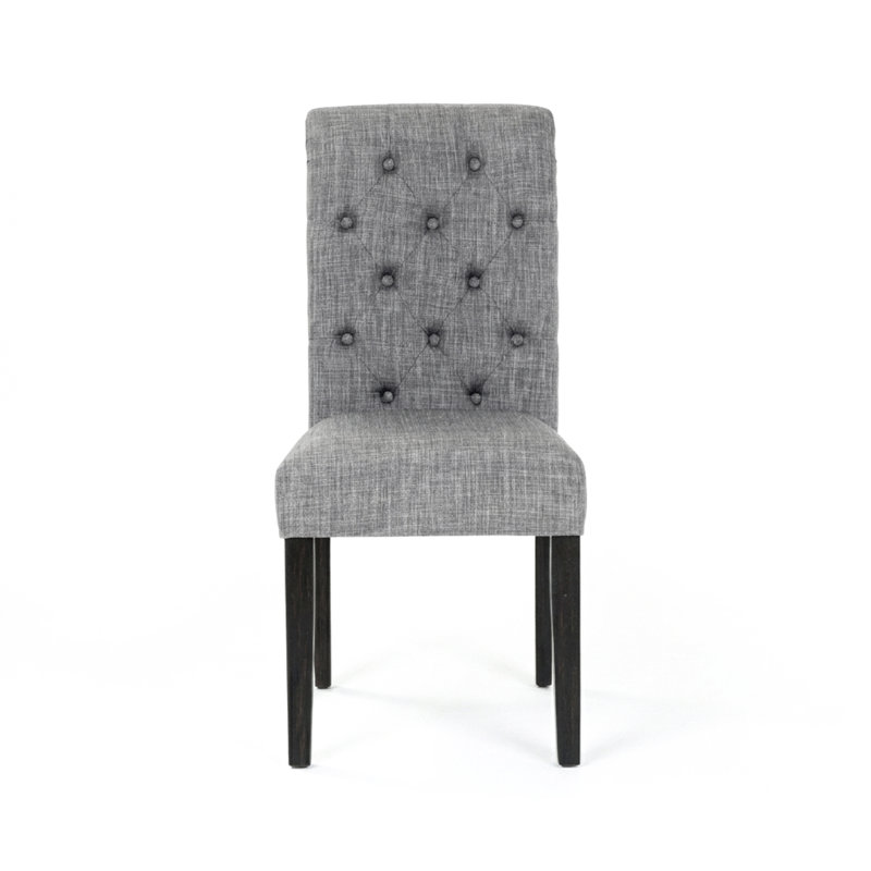 Chaise d'appoint rembourrée Julian, Gris clair