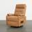 25.2"Manual Swivel Chair with Storage Pocket, Flip-Down Tray Table and Dual Cup Holders-1264573220