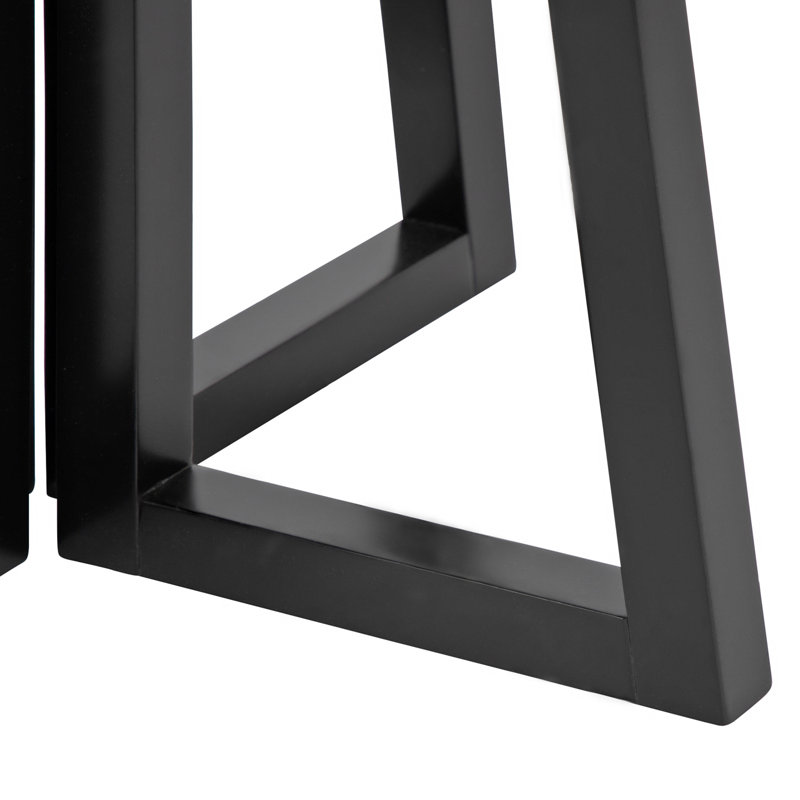 Table de bout Mayflower, Noir, Blanc, H 20 po x l 20 po x P 20 po