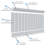 Deluxe Shiplap with a Nickel Gap 8' Length PVC Wainscoting Kit-43142760