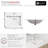 21.25W x 18D White Rectangular Drop-in Bathroom Sink