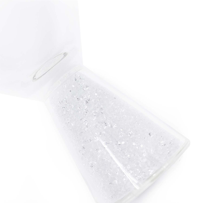 Crystal-Filled Stemless Martini Glass Set of 6