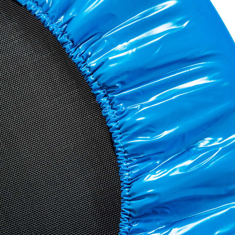 Kids' 36" Blue Round Metal Trampoline with Handle
