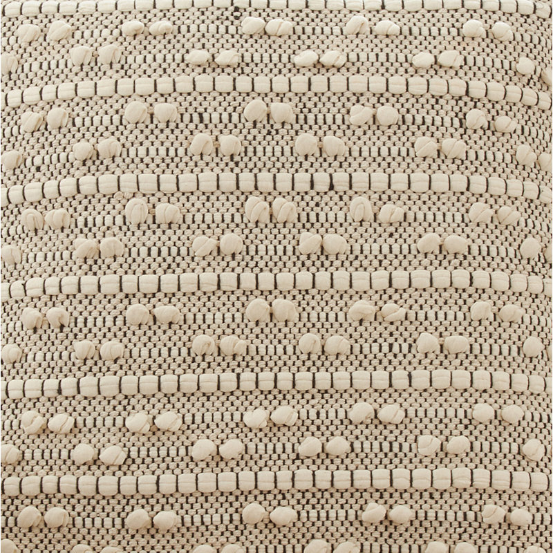 18" Natural Cotton Moroccan Design Square Throw Pillow