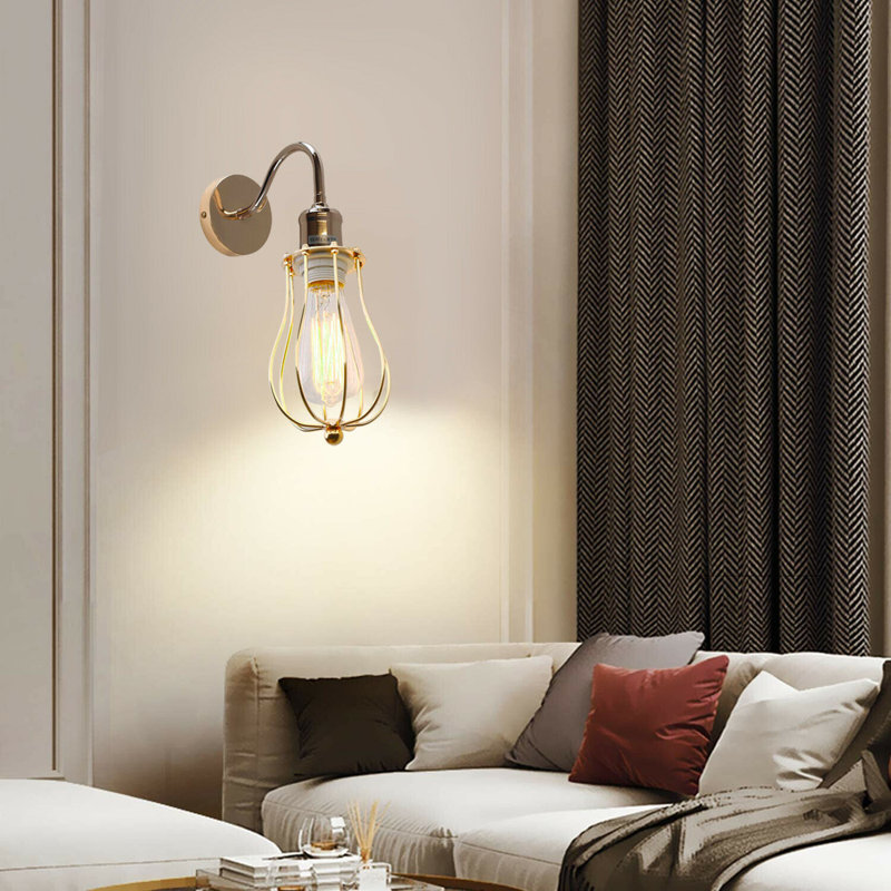 Monett Armed Sconce, French Gold, French Gold