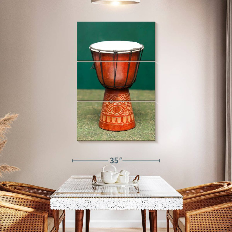 Tambour Abarca Tribal, H 45 po x l 28 po