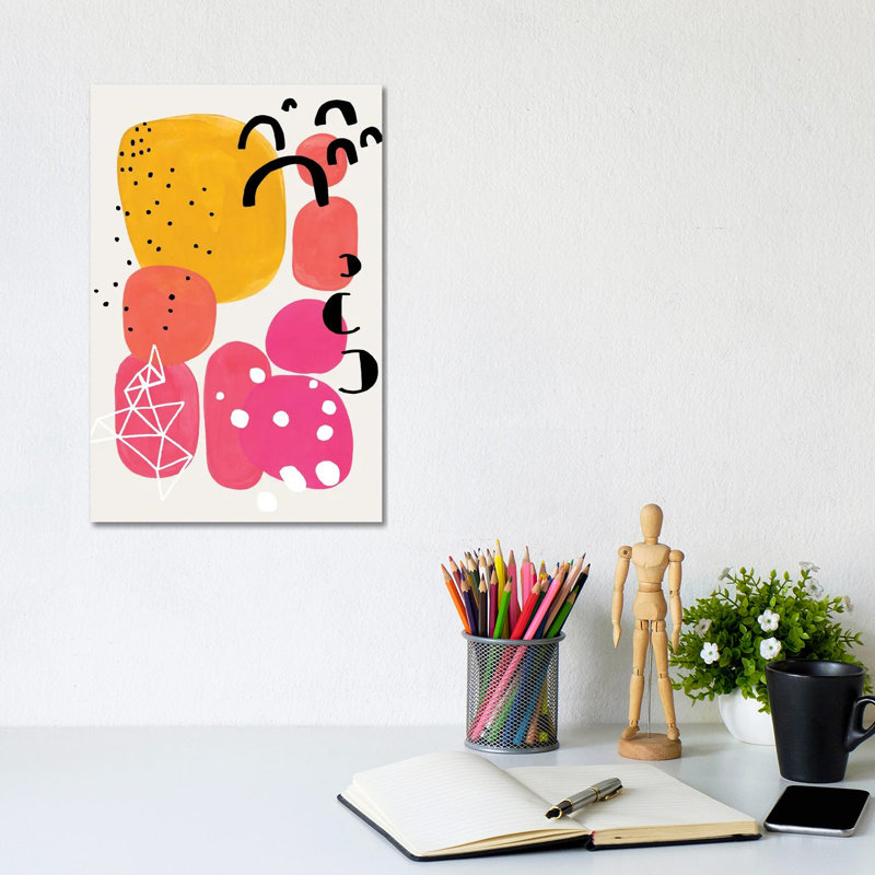 Magenta Candy by EnShape - Wrapped Canvas Painting, 20.32 cm H x 30.48 cm W