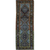 Wool Oriental Area Rug in Blue