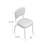 Retro Home Upholstered Channel Back Dining Chair-10955921